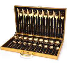 Load image into Gallery viewer, Luxury Knife, Spoon, Teaspoon &amp; Fork Cutlery Set with Gift Box-Dining Accessories-Tupperware 4 Sale