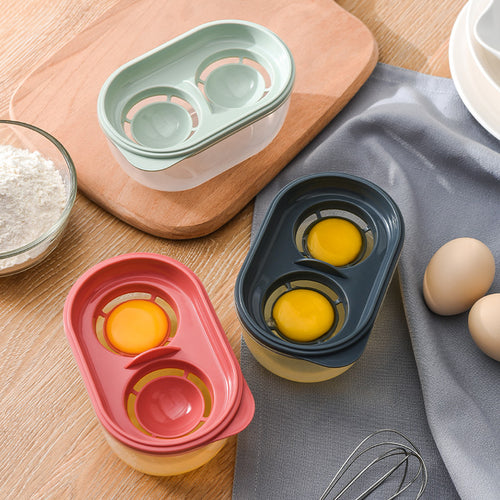 Double Egg Yolk Separator With Storage Box-Kitchen Accessories-Tupperware 4 Sale
