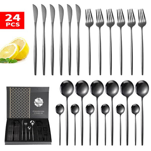 Elegant Knife, Spoon, Teaspoon & Fork Cutlery Set with Gift Box-Dining Accessories-Tupperware 4 Sale