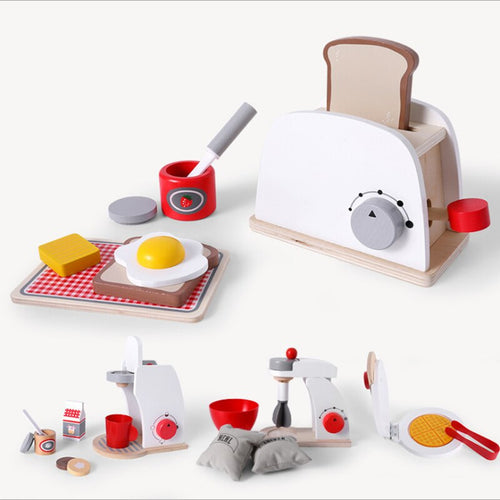 Wooden Kitchen Simulation Toy Set-Kids-Tupperware 4 Sale