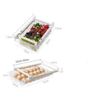 Extendable Acrylic Fridge Organizer-Fridge Acessories-Tupperware 4 Sale