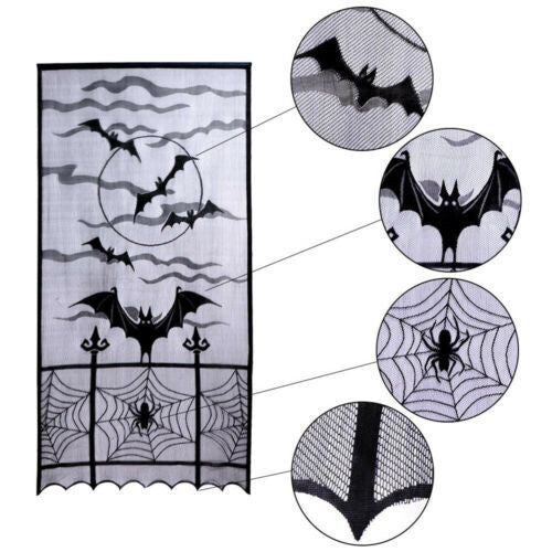 Halloween Lace Tablecloth / Curtain / Lampshade-Kitchen Accessories-Tupperware 4 Sale