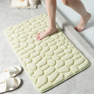 Pebble Stone Bathroom Carpet Toilet Floor Mat Door Mat-Floor Mats-Tupperware 4 Sale