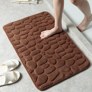 Pebble Stone Bathroom Carpet Toilet Floor Mat Door Mat-Floor Mats-Tupperware 4 Sale