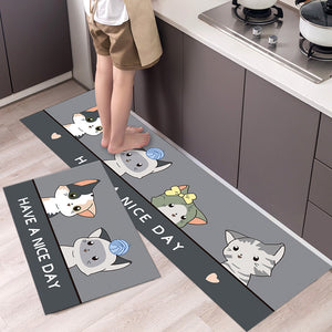 Non Slip Cute Cartoon Kitchen Carpet Floor Mat (1PC)-Floor Mats-Tupperware 4 Sale