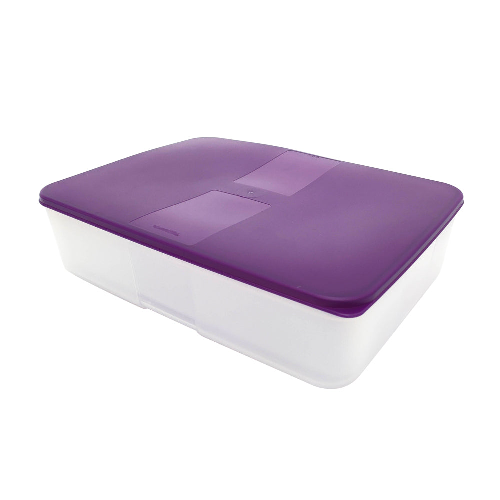 Tupperware FreezerMate Large II with Tray - Dark Violet-Freezer Storage-Tupperware 4 Sale