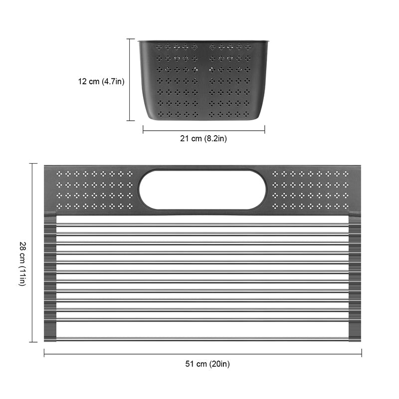 Multi-Use Foldable Sink Dish Drainer-Kitchen Accessories-Tupperware 4 Sale