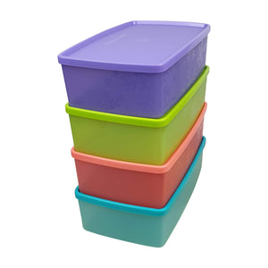 Tupperware Snowflake Double Square Round Set of 4-Chiller Storage-Tupperware 4 Sale