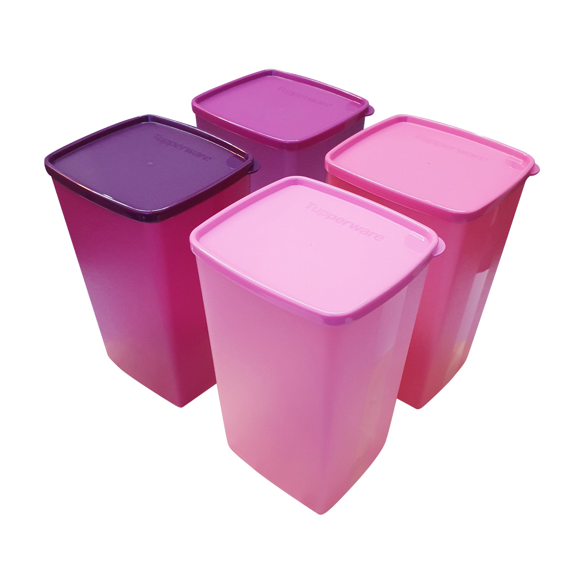 TUPPERWARE ONE (1) SQUARE ROUND TALL DEEP 1/2-GAL / 64-oz SHEER FREEZE –  Plastic Glass and Wax ~ PGW