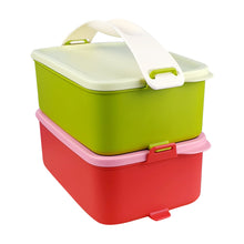 Load image into Gallery viewer, Tupperware Click To Go Red &amp; Green Lunch Boxes - Tall | Picnic Lunch Box-Lunch Box-Tupperware 4 Sale