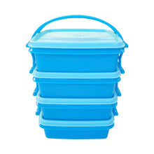 Load image into Gallery viewer, Tupperware Small Goody Box with Carolier - Blue-Lunch Box-Tupperware 4 Sale