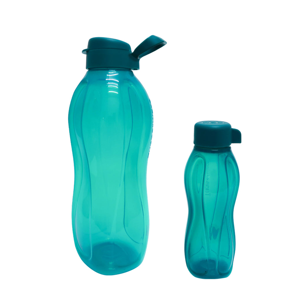 Tupperware Eco Drinking Bottle 2.0L with Handle - Set Turquoise