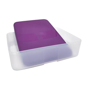 Tupperware FreezerMate Large II with Tray - Dark Violet-Freezer Storage-Tupperware 4 Sale