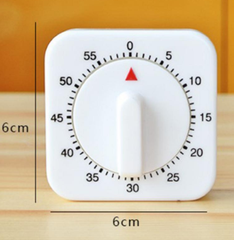 White Plastic Kitchen Mechanical Timer-Kitchen Accessories-Tupperware 4 Sale