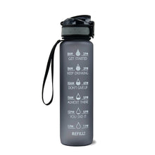 Load image into Gallery viewer, Reusable &amp; Motivational Water Bottle with Time Marker Reminder &amp; Infuser - 1L-Drinking Bottles-Tupperware 4 Sale