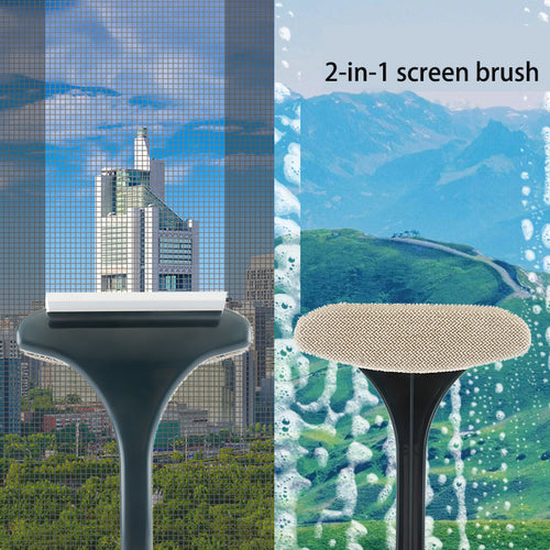 Dual-Use Glass Wiper & Window Screen Cleaning Brush-Brush-Tupperware 4 Sale