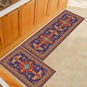 Non-Slip Modern Kitchen Pattern Design 2 Pieces Kitchen Mat Set-Floor Mats-Tupperware 4 Sale