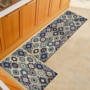 Non-Slip Modern Kitchen Pattern Design 2 Pieces Kitchen Mat Set-Floor Mats-Tupperware 4 Sale