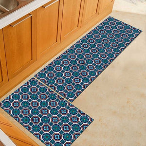 Non-Slip Modern Kitchen Pattern Design 2 Pieces Kitchen Mat Set-Floor Mats-Tupperware 4 Sale