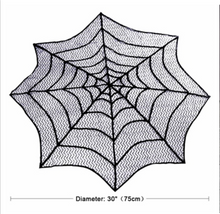 Load image into Gallery viewer, Halloween Black Spider Web Tablecloth-Kitchen Accessories-Tupperware 4 Sale