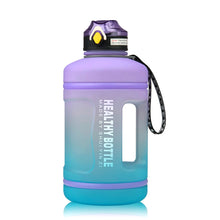 Load image into Gallery viewer, Reusable Gradient Flip Top Water Bottle with Lock &amp; Straw - 2.2L-Drinking Bottles-Tupperware 4 Sale