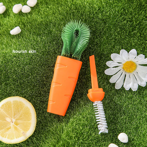 3-In-1 Cute Carrot Style Double-Headed Cleaning Brush-Brush-Tupperware 4 Sale