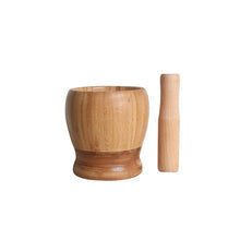 Load image into Gallery viewer, Wooden Mashing Jar Bowl / Mortar &amp; Pestle-Kitchen Accessories-Tupperware 4 Sale