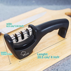 Professional Kitchen Knife Sharpener 3 Stages (with replacement)-Kitchen Accessories-Tupperware 4 Sale