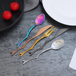 Stainless Steel Branch Pattern Knife, Spoon & Fork-Dining Accessories-Tupperware 4 Sale