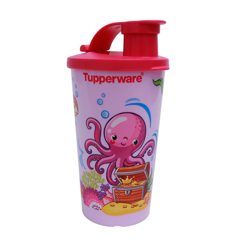 Tupperware Aqua Friends Tumbler / Kids Drinking Bottle - Pink-Kids-Tupperware 4 Sale