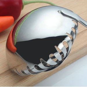 Dual-Purpose Stainless Steel Soup Spoon Colander
