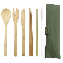 Load image into Gallery viewer, Eco Friendly Bamboo Flatware Cutlery Set-Dining Accessories-Tupperware 4 Sale