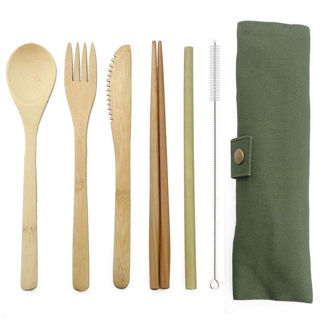 Eco Friendly Bamboo Flatware Cutlery Set-Dining Accessories-Tupperware 4 Sale