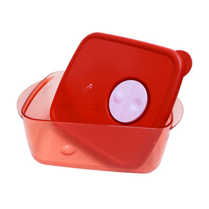 Tupperware Microwaveable Rock N Serve Lunch Box Square 1L - Red-Food Prepare-Tupperware 4 Sale