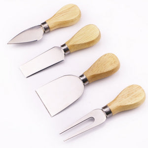 Stainless Steel Cheese Knives Set With Bamboo Wooden Handle-Kitchen Accessories-Tupperware 4 Sale