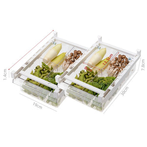 Extendable Acrylic Fridge Organizer-Fridge Acessories-Tupperware 4 Sale