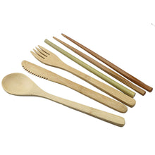 Load image into Gallery viewer, Eco Friendly Bamboo Flatware Cutlery Set-Dining Accessories-Tupperware 4 Sale