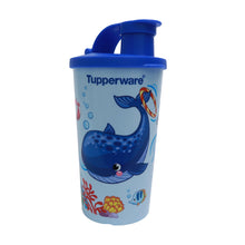 Load image into Gallery viewer, Tupperware Aqua Friends Tumbler / Kids Drinking Bottle - Blue-Kids-Tupperware 4 Sale
