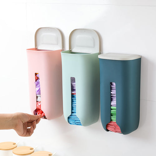 Wall-Mounted Kitchen Plastic Bag Storage Box-Kitchen Accessories-Tupperware 4 Sale