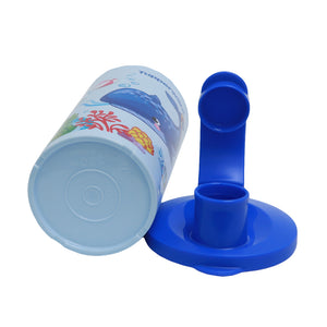 Tupperware Aqua Friends Tumbler / Kids Drinking Bottle - Blue-Kids-Tupperware 4 Sale