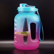 Load image into Gallery viewer, Reusable &amp; Motivational Gradient Water Bottle with Time Marker Reminder - 2.2L-Drinking Bottles-Tupperware 4 Sale