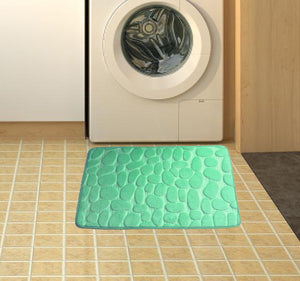 Pebble Stone Bathroom Carpet Toilet Floor Mat Door Mat-Floor Mats-Tupperware 4 Sale