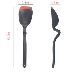 360 Angle Multifunction Silicone Serving Ladle with Capacity Scale