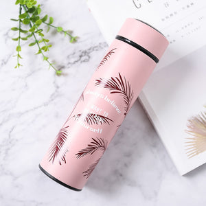 Feather Print Stainless Steel Insulated Water Bottle 500ml-Insulated Water Bottle-Tupperware 4 Sale