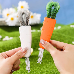 3-In-1 Cute Carrot Style Double-Headed Cleaning Brush-Brush-Tupperware 4 Sale