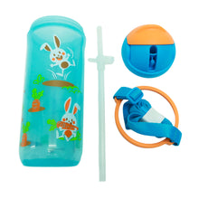 Load image into Gallery viewer, Tupperware Twinkle Straw Kids Tumbler 500ml - Turquoise-Drinking Bottles-Tupperware 4 Sale