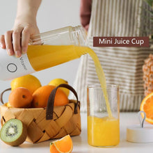 Load image into Gallery viewer, 2in 1 Portable USB Rechargeable Fruit Juicer / Blender-Outdoor Accessories-Tupperware 4 Sale