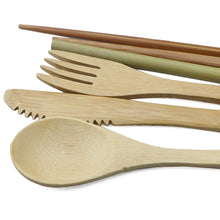 Load image into Gallery viewer, Eco Friendly Bamboo Flatware Cutlery Set-Dining Accessories-Tupperware 4 Sale