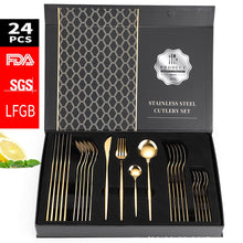 Load image into Gallery viewer, Elegant Knife, Spoon, Teaspoon &amp; Fork Cutlery Set with Gift Box-Dining Accessories-Tupperware 4 Sale