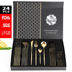 Elegant Knife, Spoon, Teaspoon & Fork Cutlery Set with Gift Box-Dining Accessories-Tupperware 4 Sale